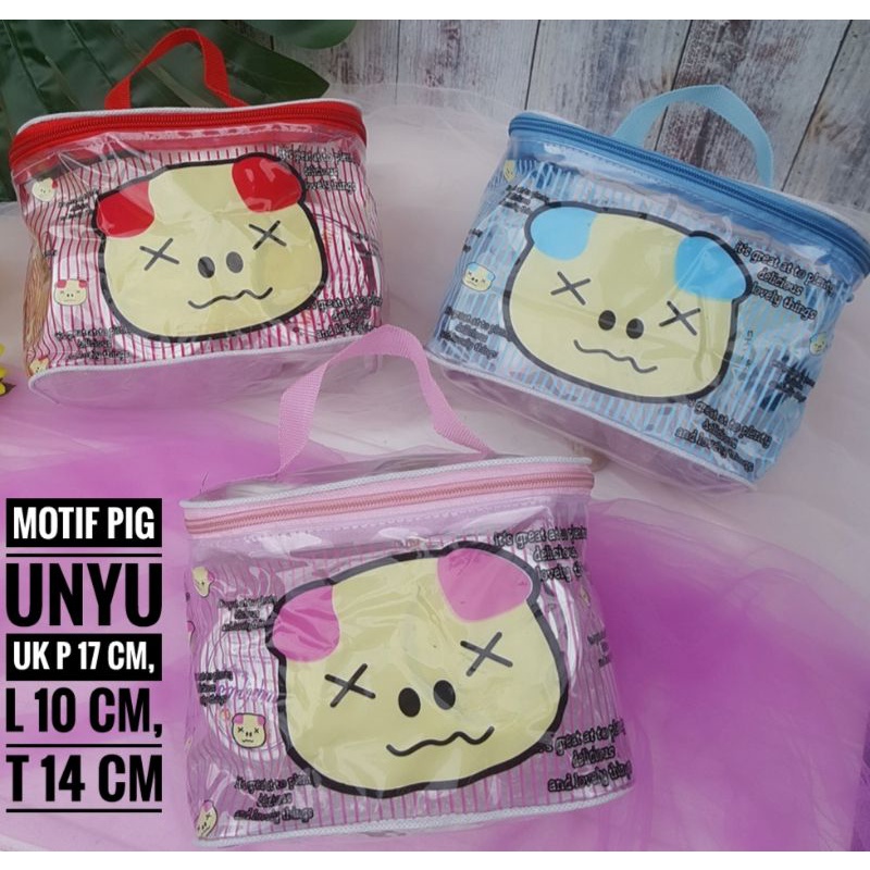 POUCH KOSMETIK MIKA MODEL KERANJANG ANEKA MOTIF