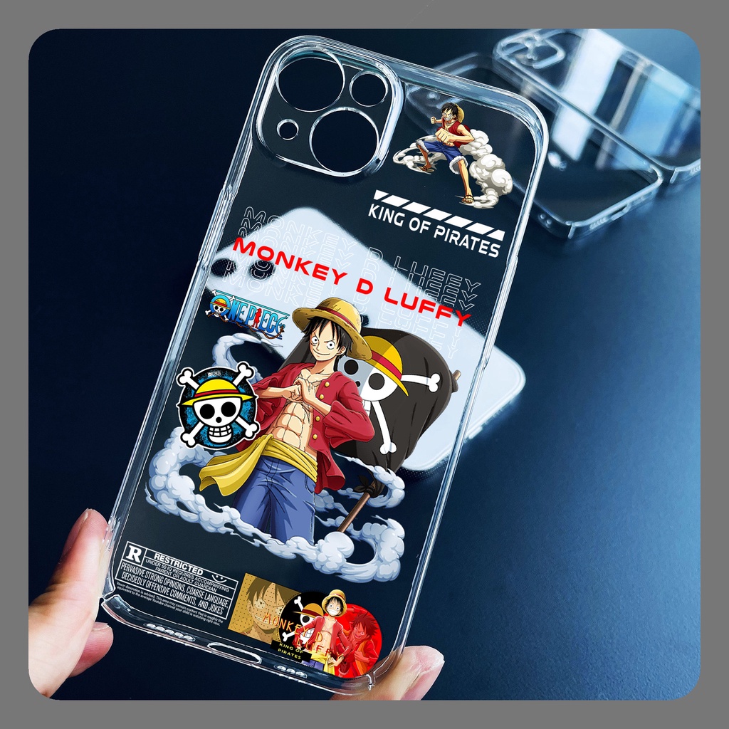 Clear Case IPHONE 7 8 7PLUS 8 PLUS X XS Karakter Kartun Anime One Piece