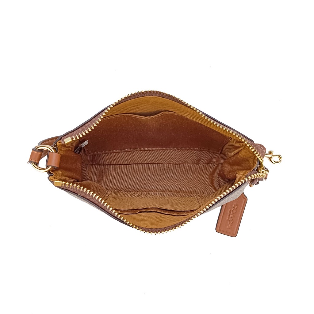 Coach Nolita 19 Signature Women Shoulder Mahjong Bag Wristlet Beadchain Pearl CA797