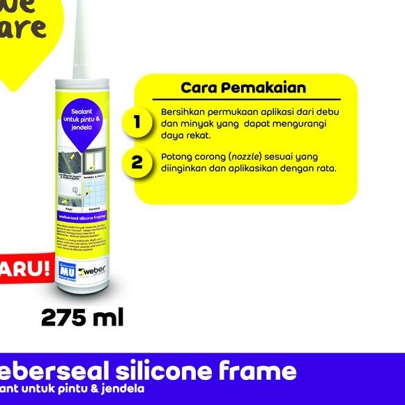MU Weber Weberseal Silicone Frame Sealant Pintu & Jendela 275 ml - White