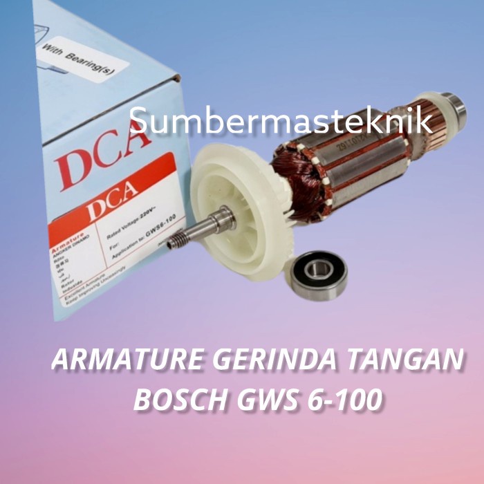 [BISA COD] Armature Angker Mesin Gurinda Bosch 4 Gws 6-100 Gerinda Bosch 4 Inch / Perlengkapan Rumah