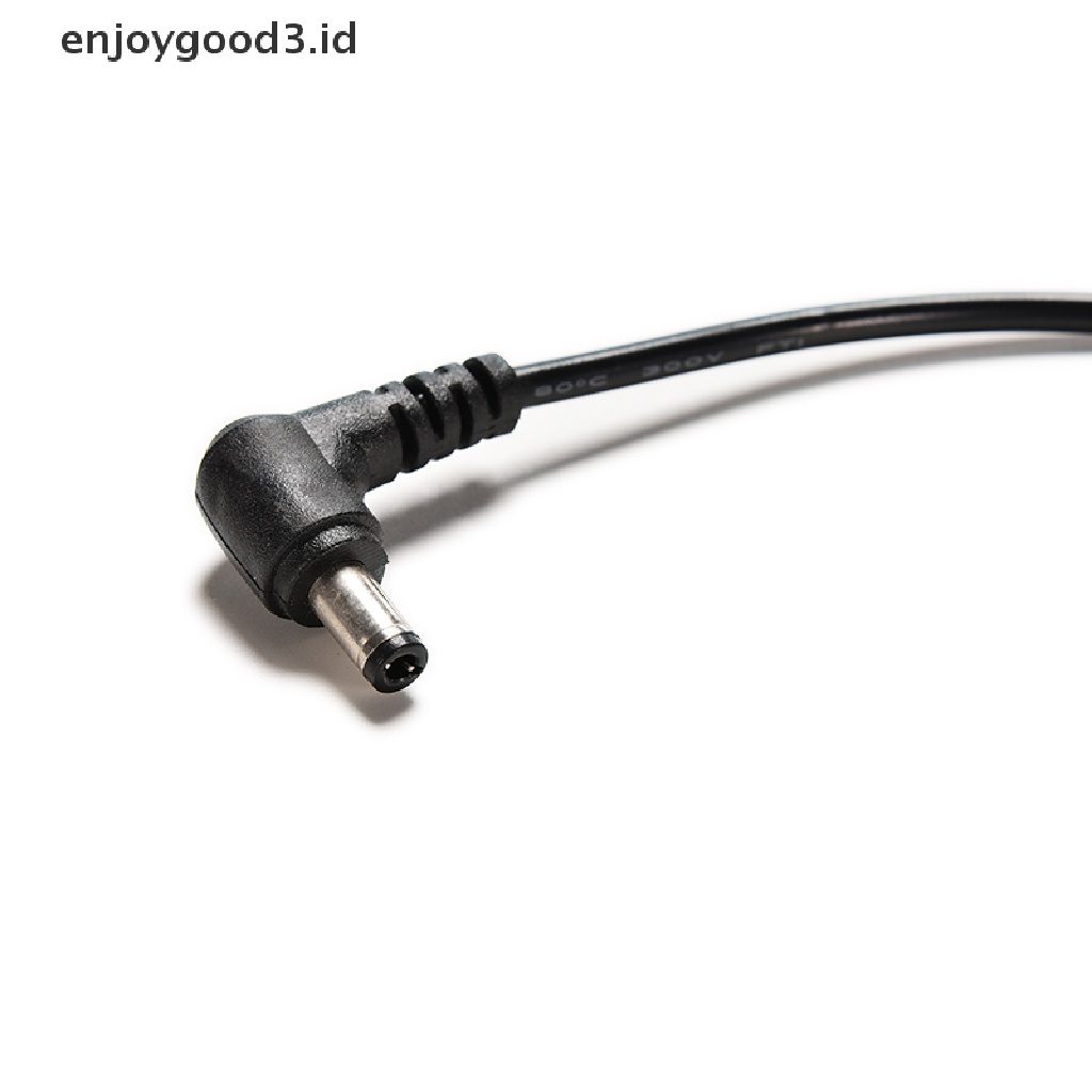 Kabel Konektor Power Plug Male Sudut Kanan DC 5.5x2.1mm Warna Hitam