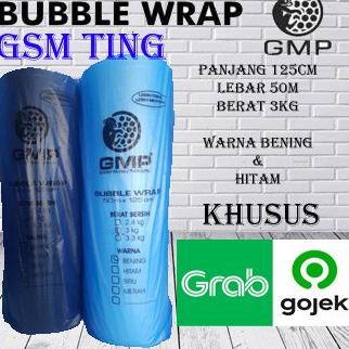 

Bubble Wrap Merek GMP uk 125cm X 50m / 1 roll - GMP HITAM 2.1KG