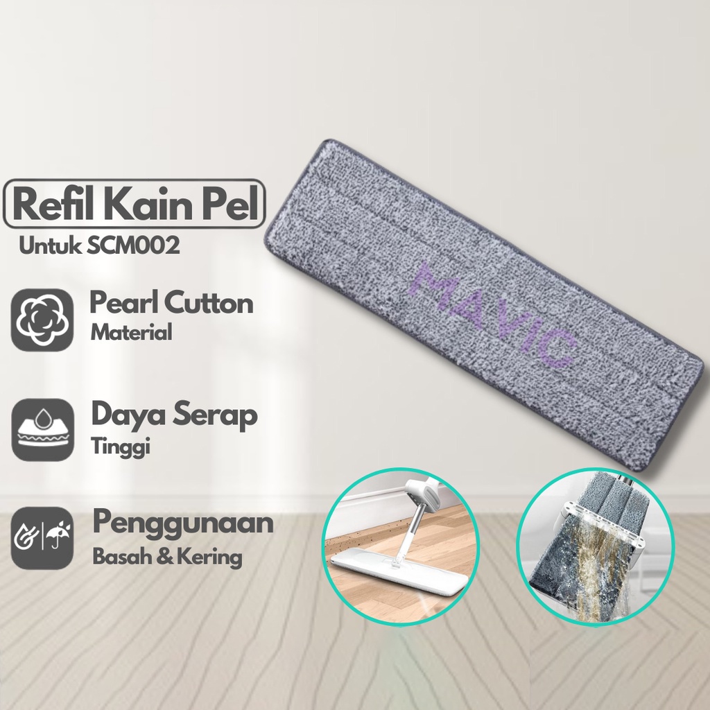 Refill Untuk Ganti Kain Pel Tarik Ultra Mop Cleanze