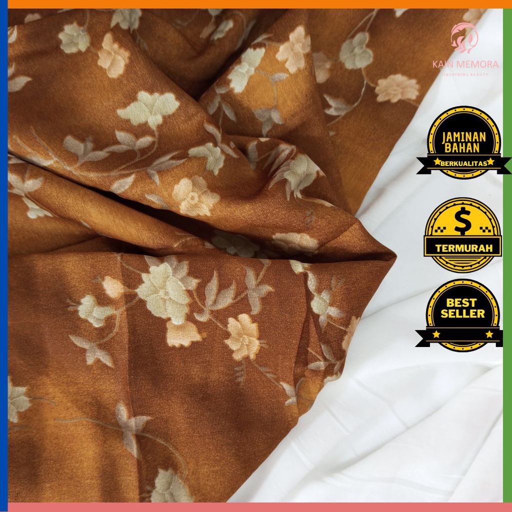 Kain Memora Kain Polyster Motif Bunga Kecil Lebar 115 cm Murah Banget Good Quality