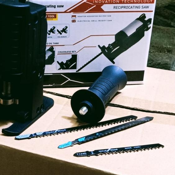 Adaptor Bor Reciprocating Jig saw Drill Gergaji Kayu
