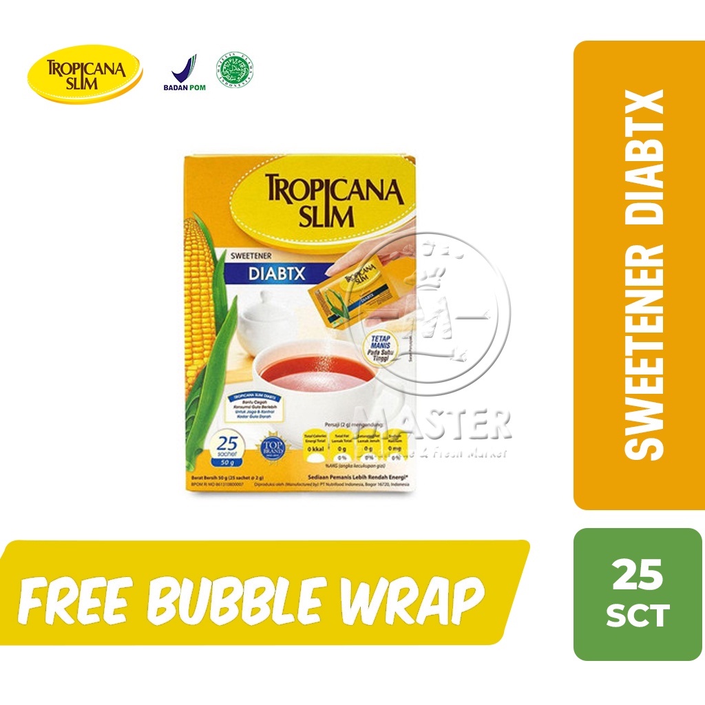 

Tropicana Slim Sweetener Diabtx - Pemanis untuk Diabetesi [25 Sachet]