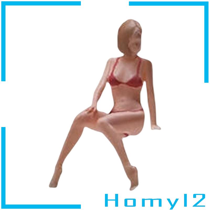 Homyl2 Miniatur Figur Wanita Multifungsi Skala 1 / 64 Untuk Lansekap Mikro / Taman DIY