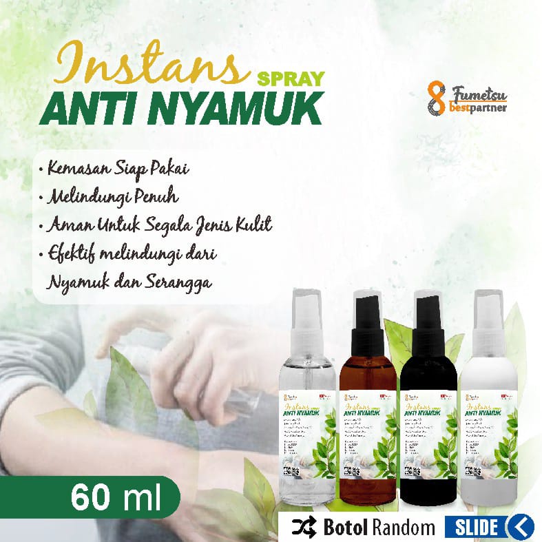 Biopro - Anti Nyamuk Spray Cair Alami Aroma Wangi Super Ampuh Kemasan 60ml Spray