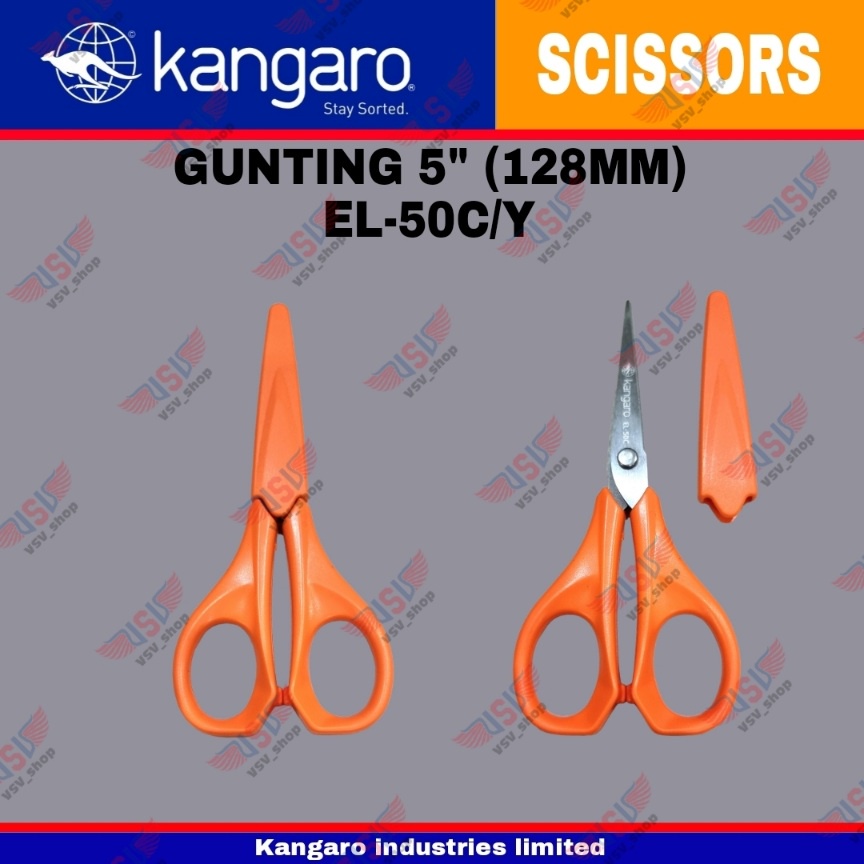 Gunting 5&quot; / Gunting kertas / Gunting Stainless Steel 128mm Scissors