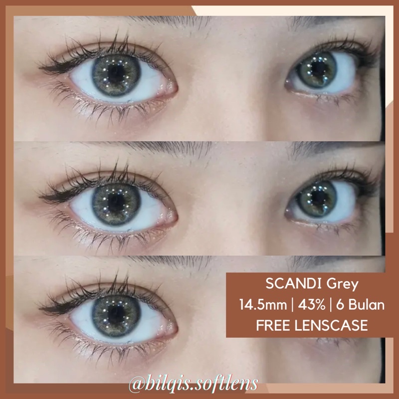 Scandi Softlens - Softlens Scandi 14.5mm Tanpa Ring. Softlens Rachel Vennya