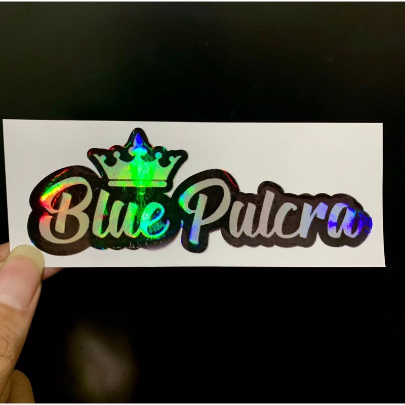 CUSTOM stiker nama , stiker custom nama  nama stiker channa , sticker channa stiker channa ya blue pulcra stewarti limbata marulioides custom stiker channa hologram stiker hologram stiker cana , cana , stiker chana