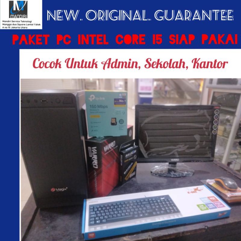 Paket PC Komputer Rakitan Intel Core i5 For Admin