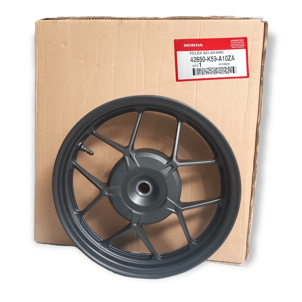 42650-K59-A10ZA VELK VELG PELEG PELEK VELEG BLK BLKG BELAKANG PLUSH PLUS DOP VARIO 125 150 LED 2015 