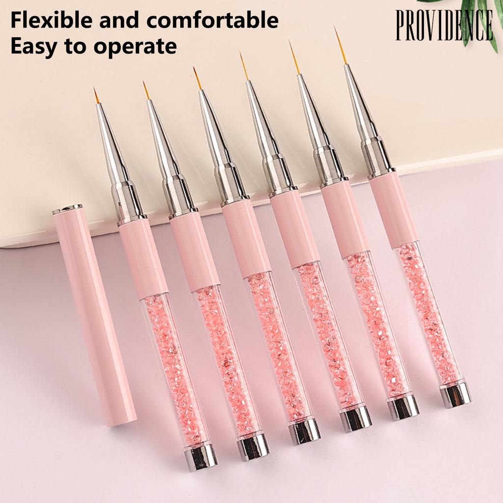 1pc / 1 Set Pena Garis Kuku Palsu Flexible Nib Smooth Drawing Crushed Bahan Akrilik Untuk Salon Manicure