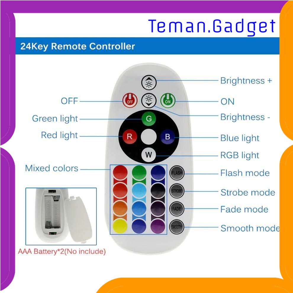 TG-LMP Green Wisdom Lampu Sorot LED Flood Light RGB - GW50