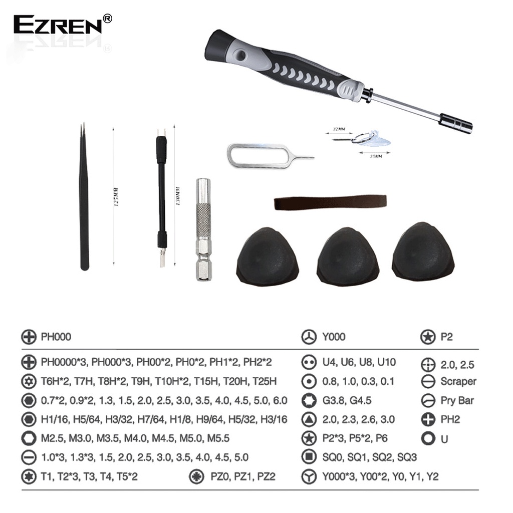 Ezren EZ-2020 130in1 Obeng Set Handphone Laptop Komputer Nitendo