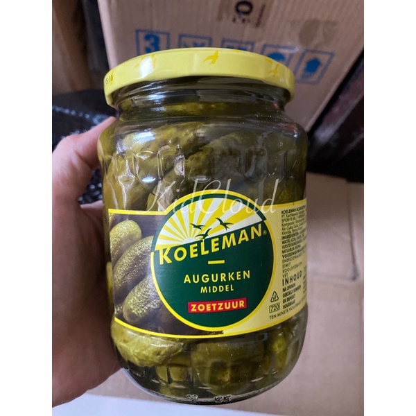 

KOELEMAN Acar Ketimun 720 ml / Timun Jar Pickel Gerkins Augurken Middel Gherkin pickels Mentimun