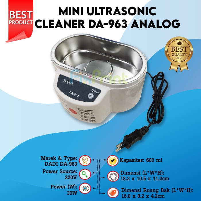 Mini Ultrasonic Cleaner Non Timer Perhiasan HP Handphone Cleaner Head Cartridge Printer Ultra Sonic