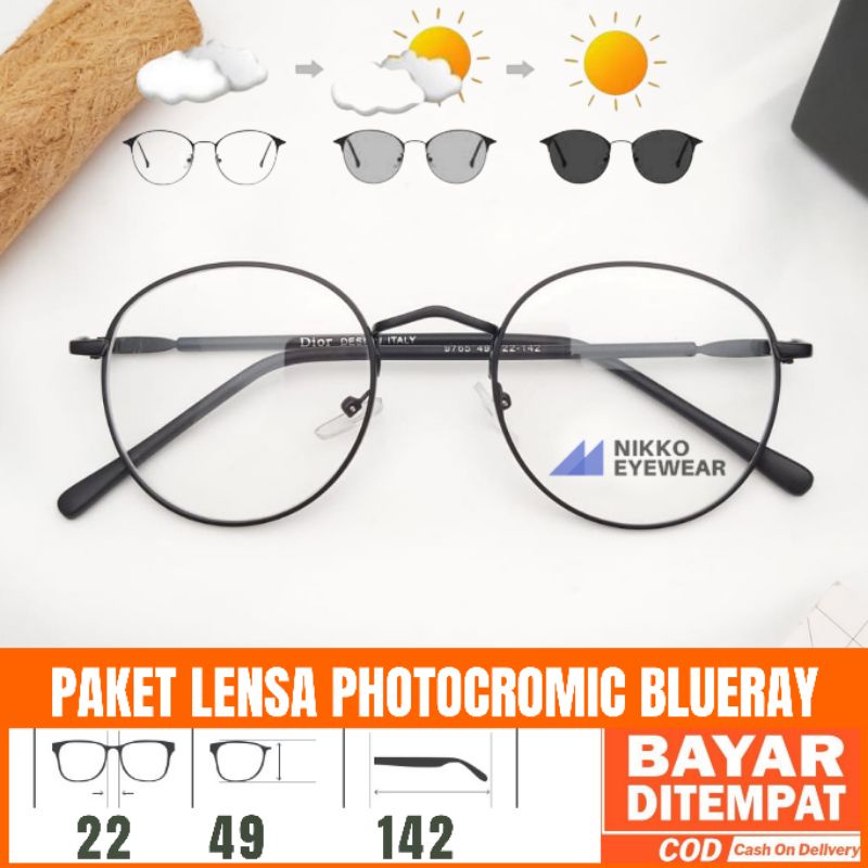 Frame Kacamata Bulat, Gratis Lensa Minus, Kacamata Korea,Kacamata Baca,Kacamata minus