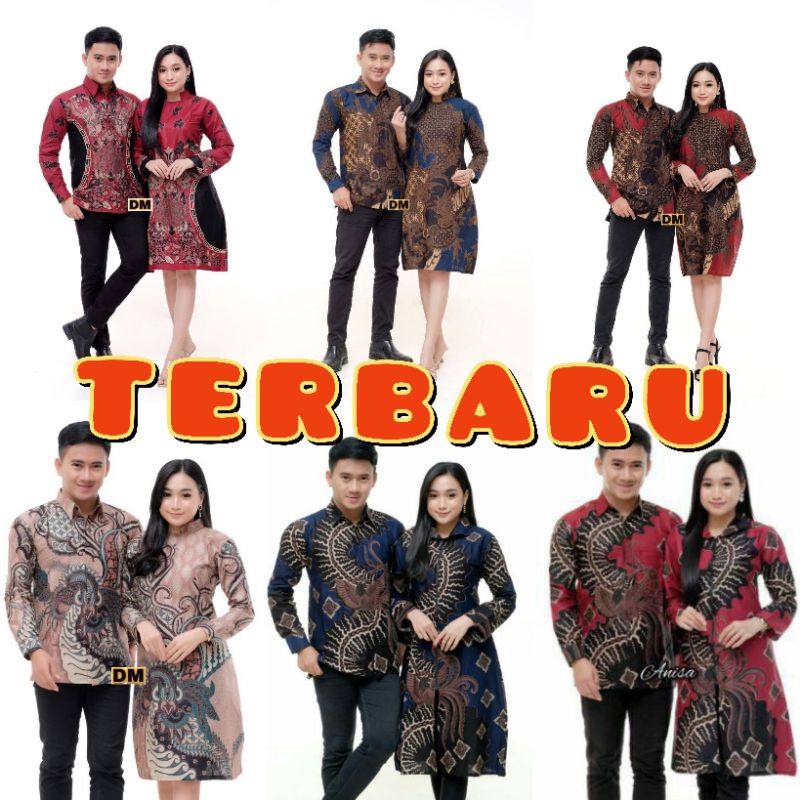 Couple batik atasan tunik batik murah batik dobby dolby dolbi