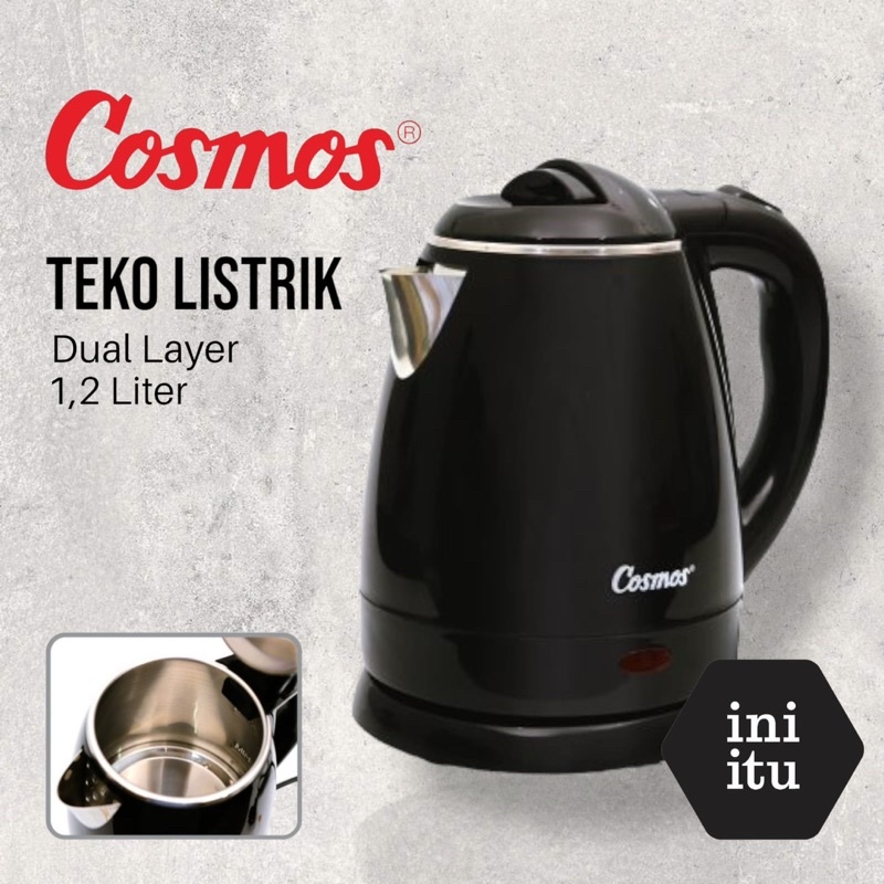 [ Cosmos ] Ketel  / Teko Listrik CTL 210B - Kapasitas 1.2 Liter