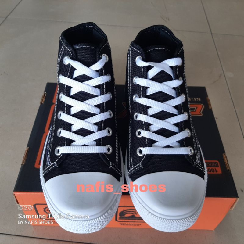 sepatu n#b anak sekolah boot tinggi tali sepatu anak sd size 30/38