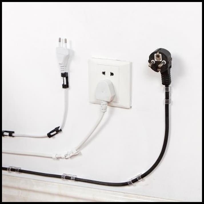 

20 Pcs Klip Kabel Cable Line Organiser