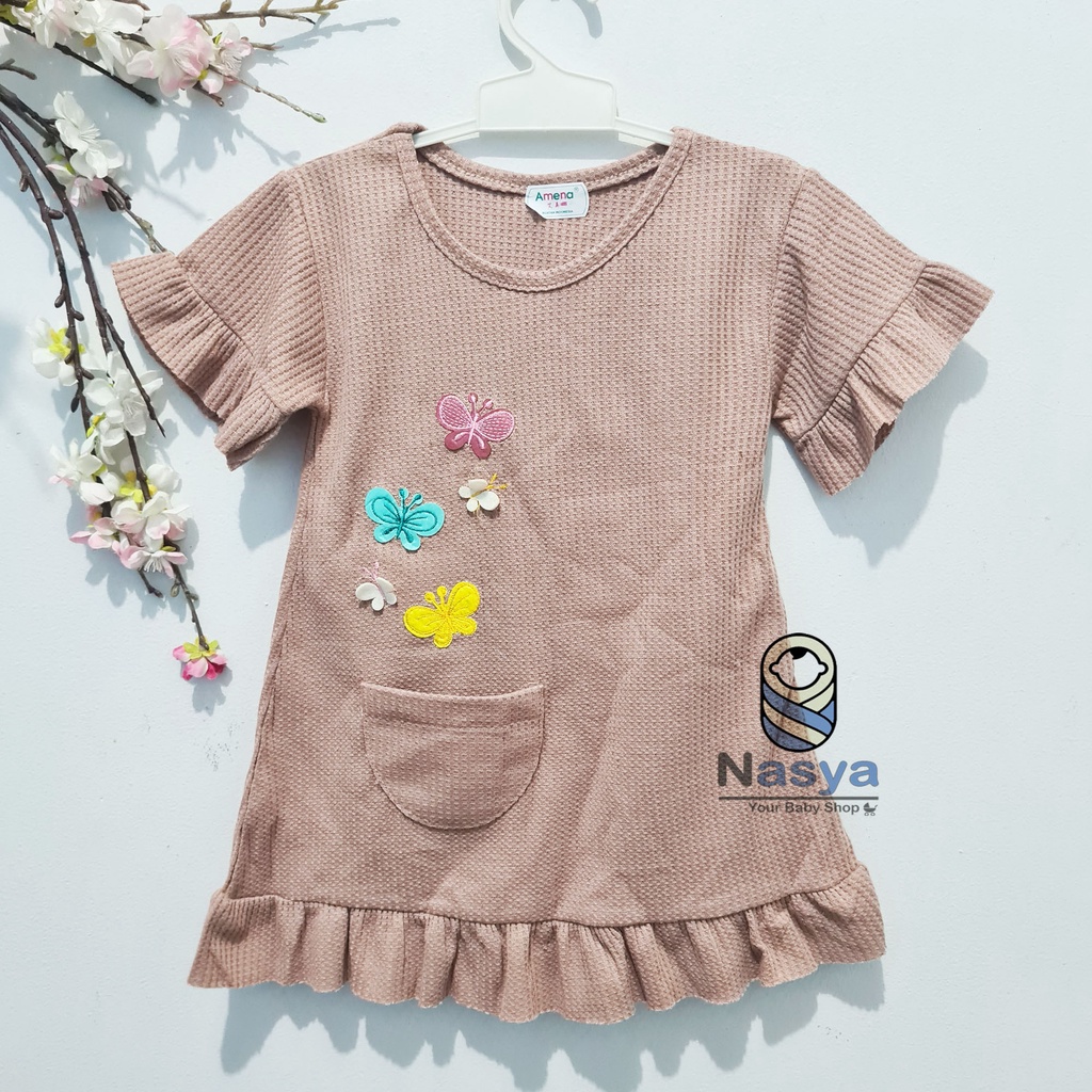 [MK-012] 2in1 Fashion Baby Girl (0 - 6 bulan) Dress Tutu Anak Bermotif