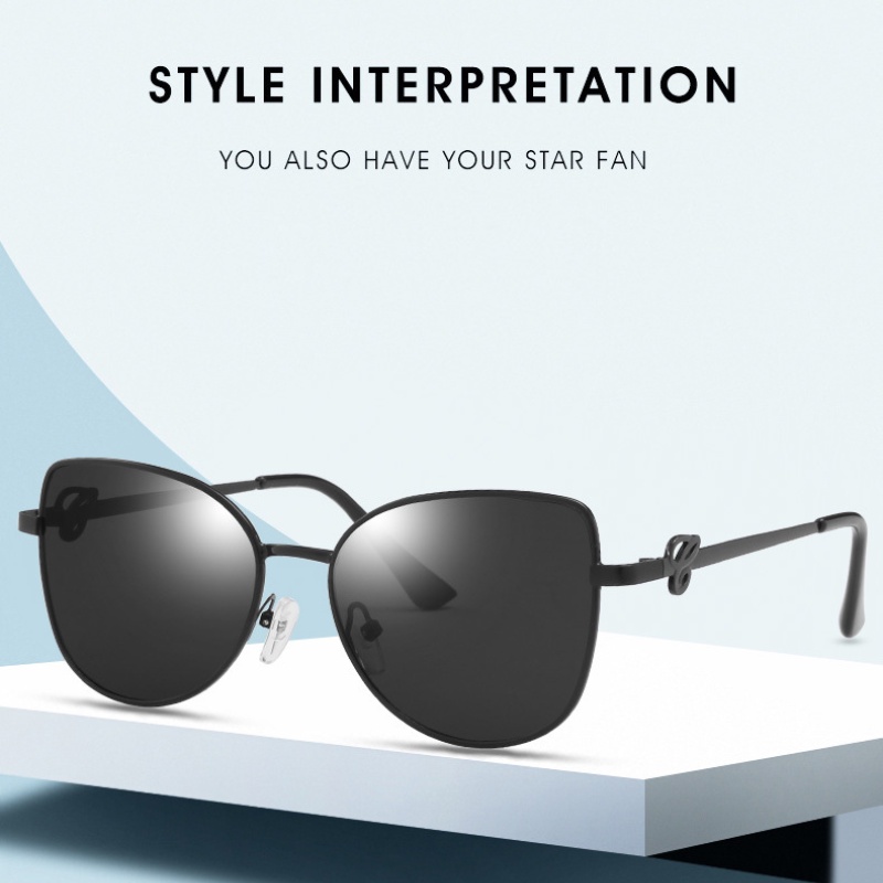 Kacamata Hitam UV400 Model Mata Kucing Untuk Wanita