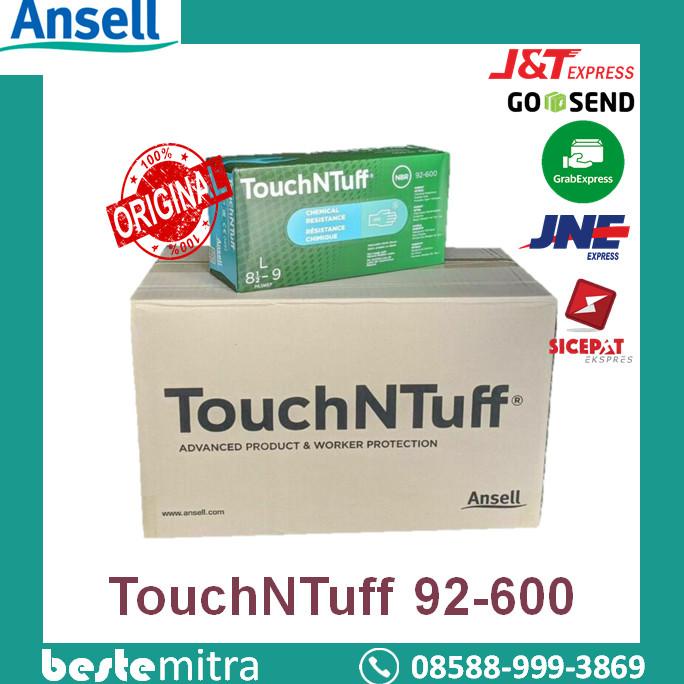 Ansell 92-600 TouchNTuff Nitrile Sarung Tangan Nitrile Safety Glove