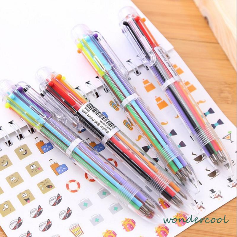 Pulpen Warna Pen Colour 6 Warna Warni-Won