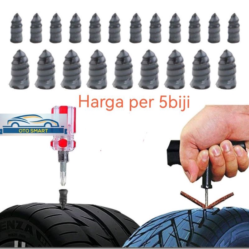 Sekrup Baut Tambal Ban Tubeless (Harga 5pcs )Mudah Dipasang dan Dibawa