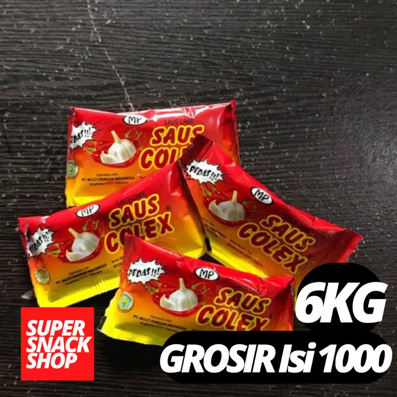 (G) SAOS SAMBAL / SAOS SAMBAL SACHET / SAOS SAMBAL SACHET KECIL MEREK COLEX 6 GR ISI 1000PCS PER PAK