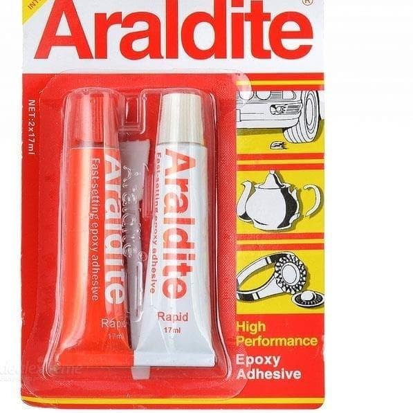 

ARALDITE Merah 5 Menit Lem Besi Epoxy Rapid Minutes Adhesive 30 ml