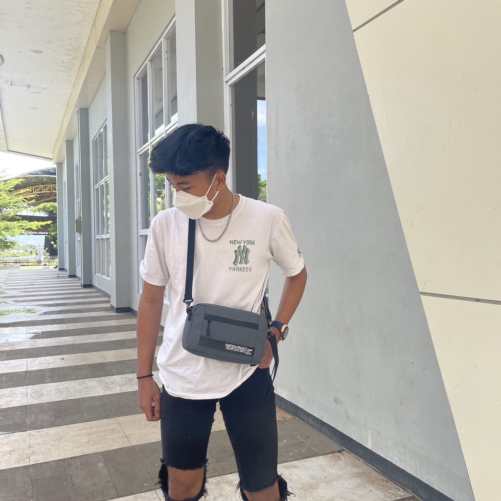 Tas Selempang Waterproof Pouch Bag Rubik Pria Wanita Clutch Bag Multyfungsi | By Fanteus