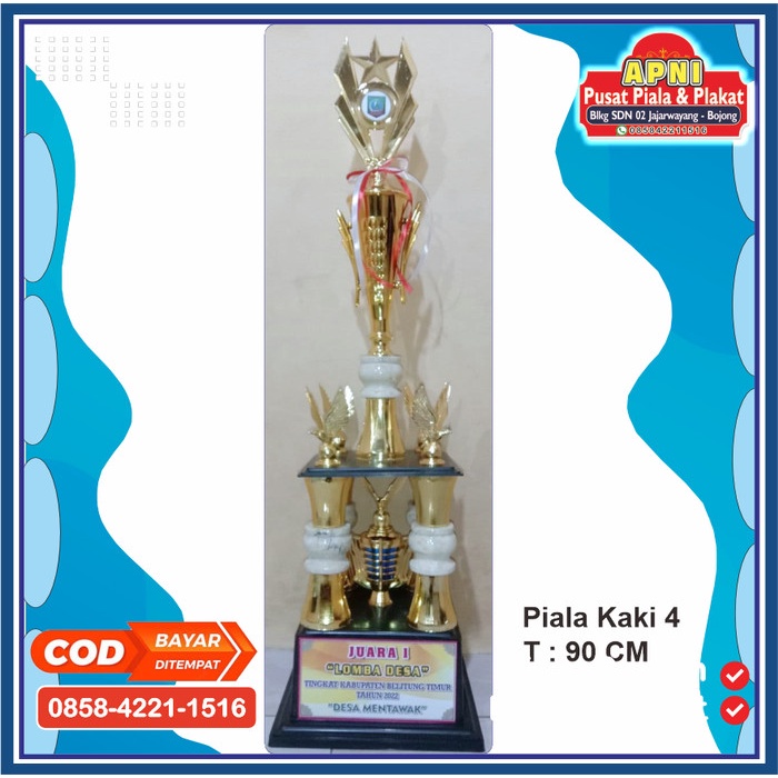 Jual Piala Bergilir Kaki Sertifikat Trophy Lomba Juara Set