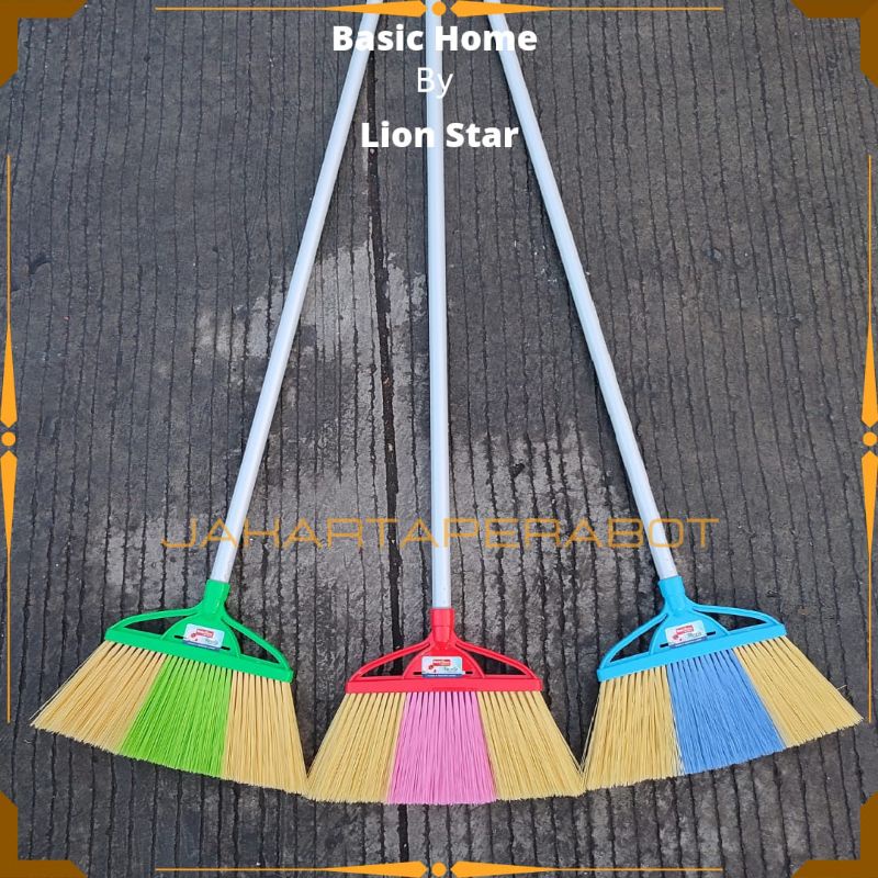 Basic Home Member Lion Star - Sapu Plastik / Sapu Nilon / Sapu Lantai Plastik Nilon / Sapu Rosella Basic Home Lion Star