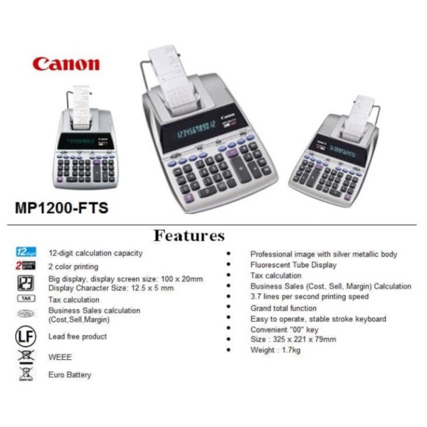 

Dijual sparepart calculator canon MP1200-FTS 26SZ2 Murah