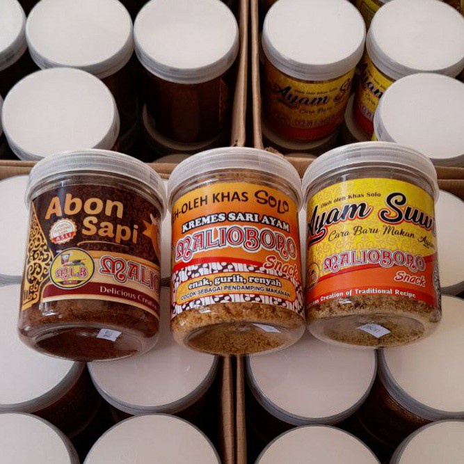 

Paket Lauk Kering Siap Saji Oleh-Oleh Khas Solo Kremes, Abon, Suwir