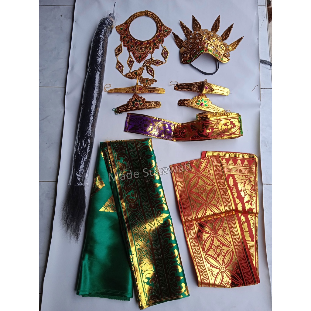 Set pakaian busana tari adat khas bali kostum komplit