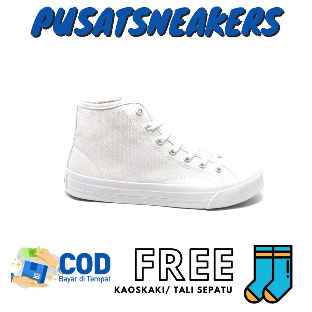 Sepatu Ventela Basic High White Original