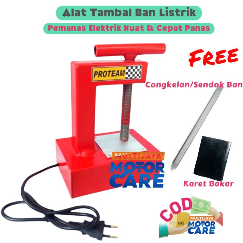 FULL BONUS Alat Tambal Ban Listrik Bonus Karet Tambal Ban | Penambal Ban Elektrik