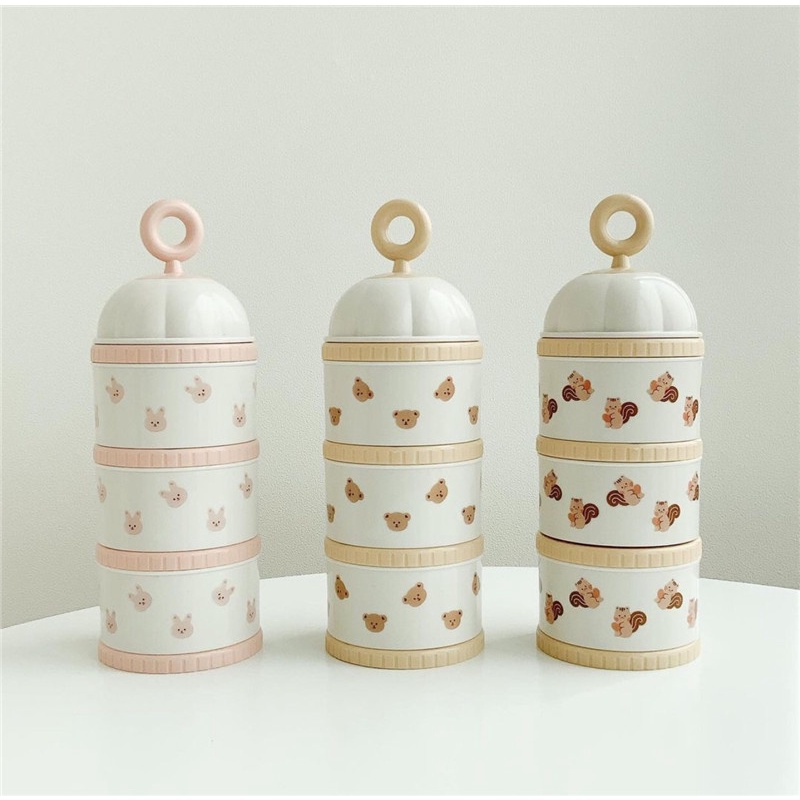 Milk Powder Dispenser / Tempat Bubuk Sufor (3tingkat)