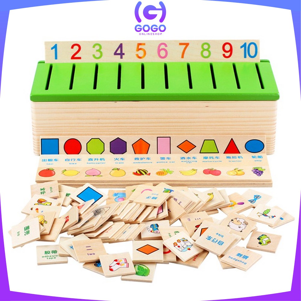 GOGO-M176 Mainan Anak Puzzle Kayu Mainan Edukasi Bergambar Montessori Toys / Puzzle Anak Wooden Toys