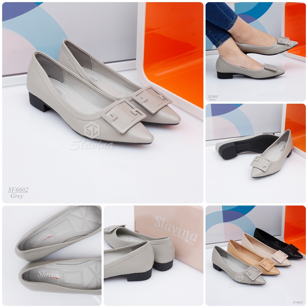 BIG SALE - Ivony Seivona - SV6602 Sepatu Slavina Flat Shoes Flat Series