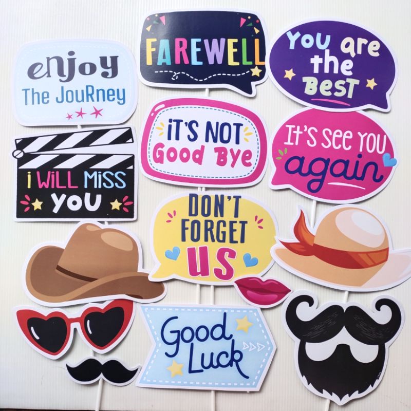Jual FAREWELL PROPS PHOTO BOOTH Shopee Indonesia
