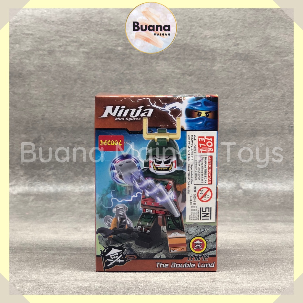 BRICKS DECOOL KARAKTER NINJA MAINAN EDUKASI BRICK BLOCK ANAK COWO 10036