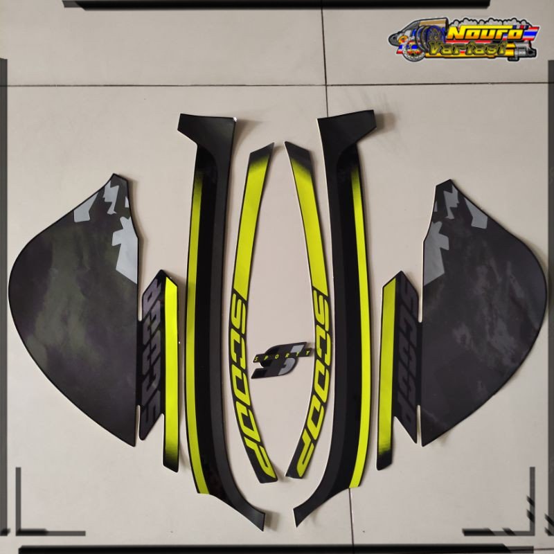 COD Striping motor honda scoopy 2021 hitam lis stabilo list body standar