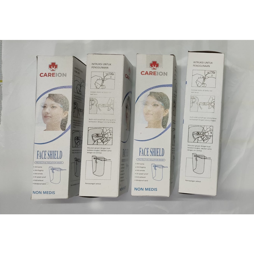 FACE SHIELD/FACE SHIELD APD/PELINDUNG WAJAH/MASKER FACE SHIELD PLUS BOX/FACE SHIELD KACAMATA MURAH